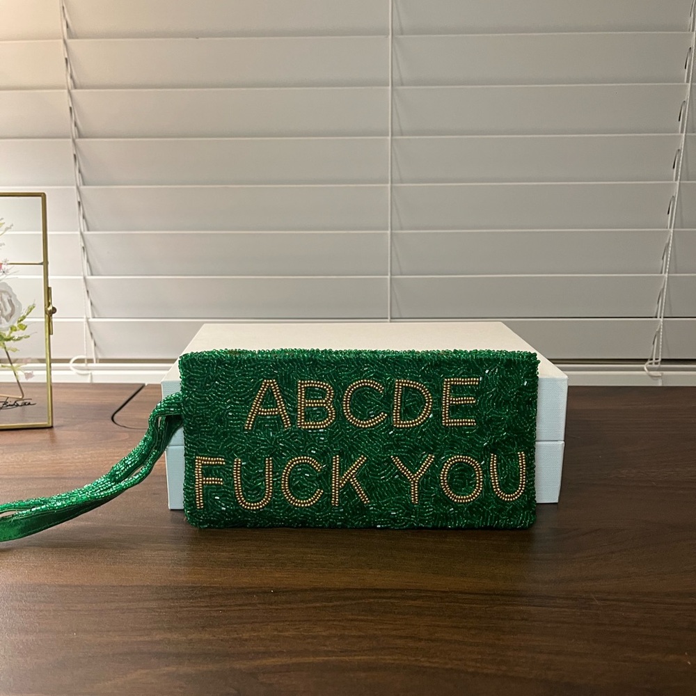 Goldgirl Beaded Clutch